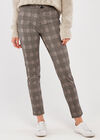 Check Jacquard Trousers, Black, large