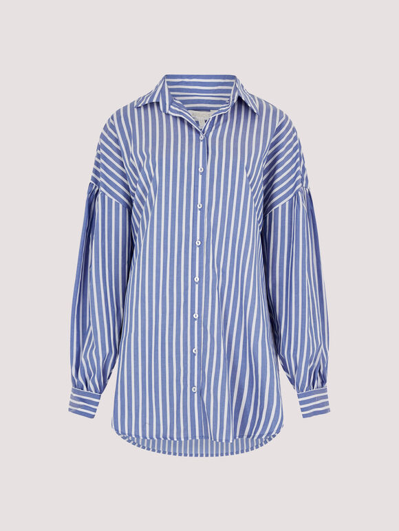 Oversized Stripe Cotton Shirt | Apricot Clothing