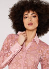 Lace Shirt, Pink, large