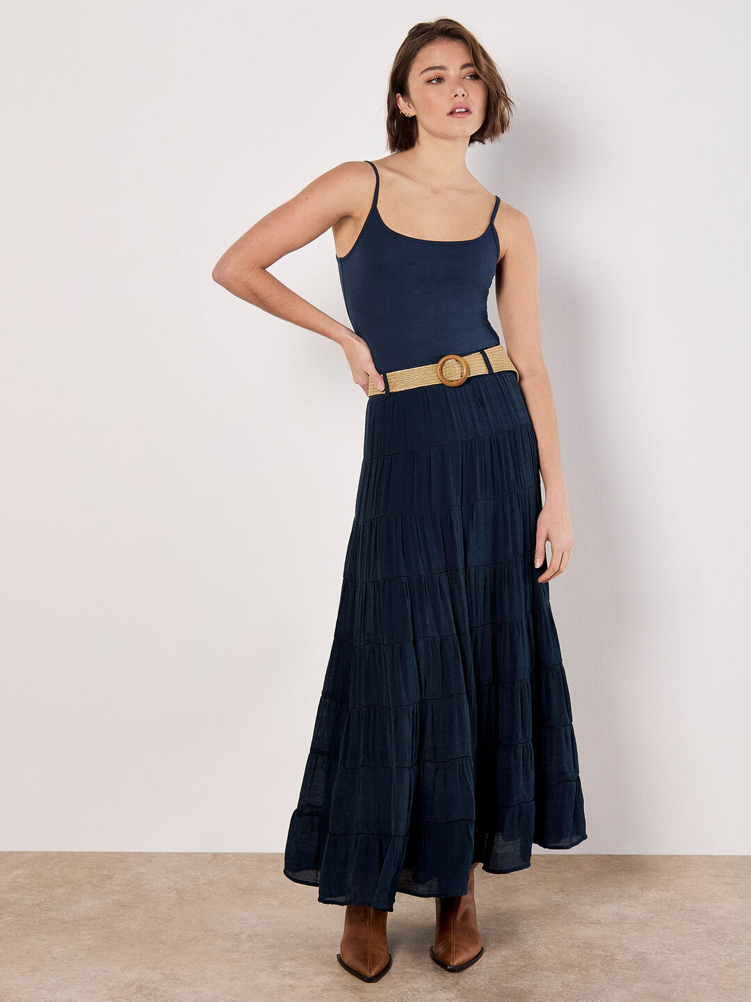 Tiered Maxi Skirt