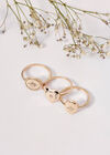 Gold 3 Pack Rings, Yellow, large