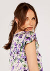 Tulip Print Top, Lilac, large