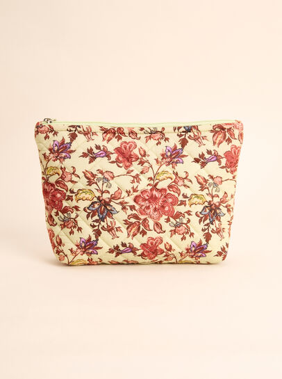 Floral Quilted Pouch