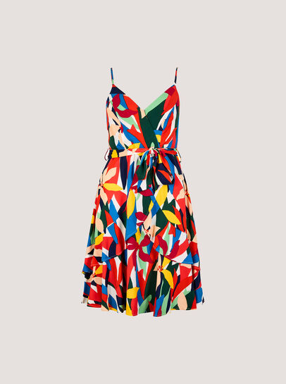Colour Block Tiered Cami Mini Dress