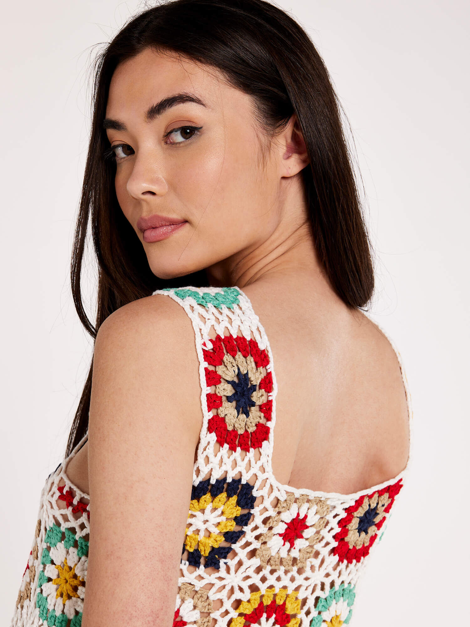 Apricot crochet top hot sale