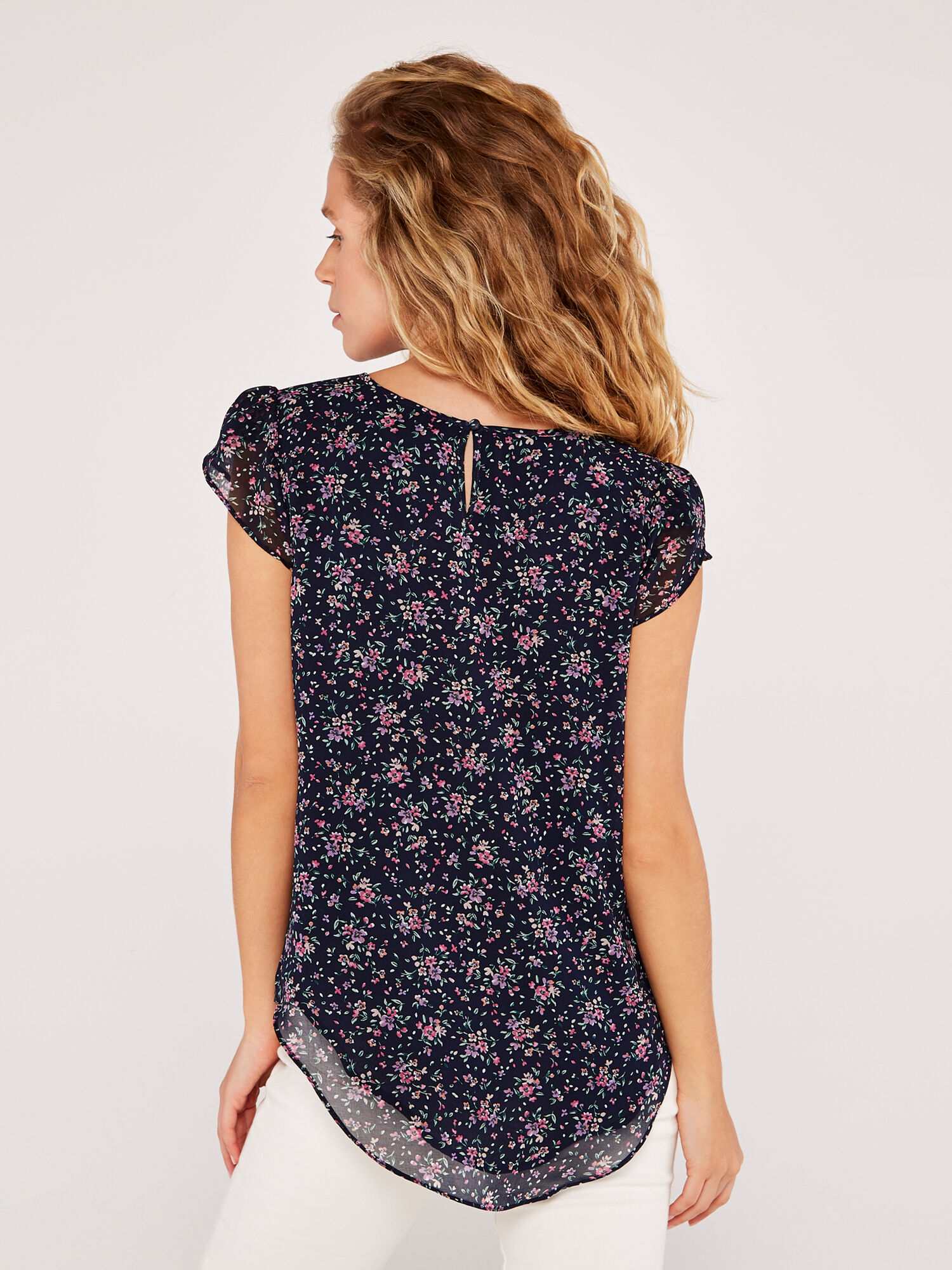 Floral Chiffon Top