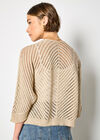 Knitted Open Cardigan, Mustard, large