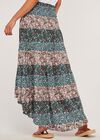 Mix And Match Ditsy Print Skirt, Green, large