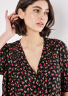 Ditsy Floral Blouse, Orange, large