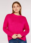 High Low Oversize Jumper, Fuchsia, large