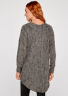 Grey Necklace Batwing Top, Dark Grey - Charcoal, large