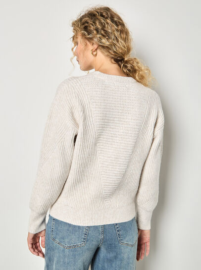 Waffle Rib Knit Soft Jumper