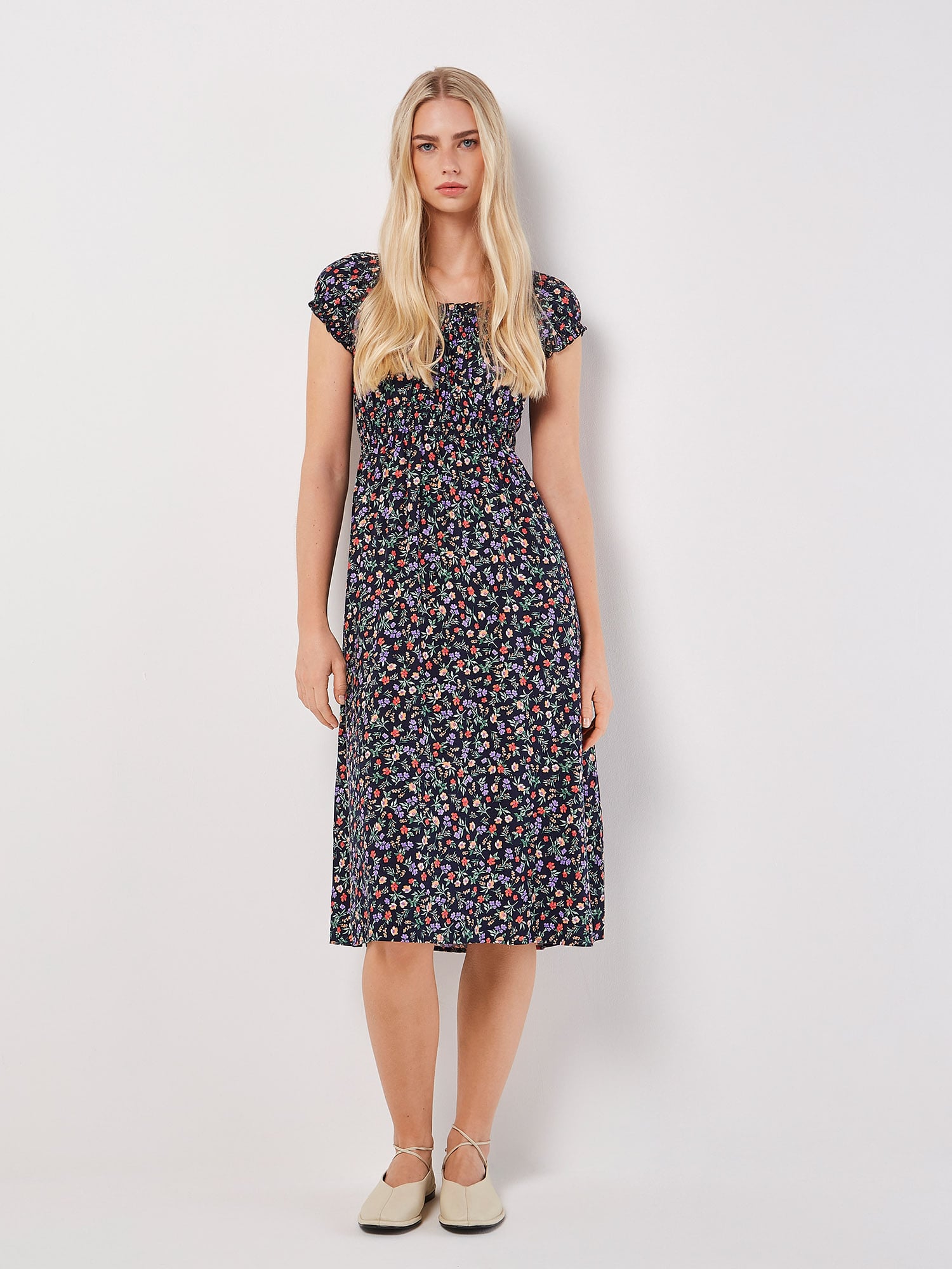 Almuth - Floral Midi Dress and Blazer Set main image 1