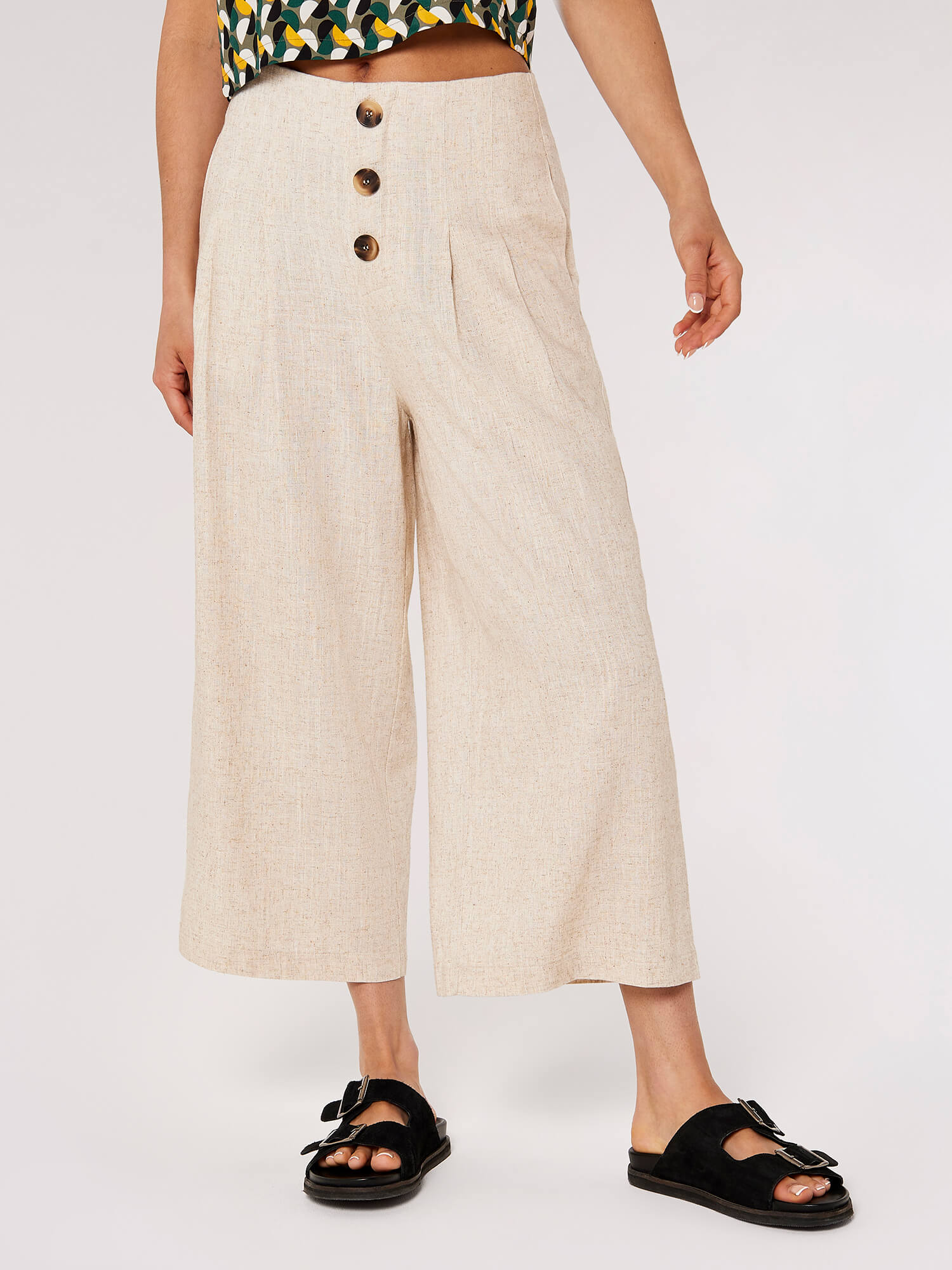 Linen Mix Culotte | Apricot Clothing