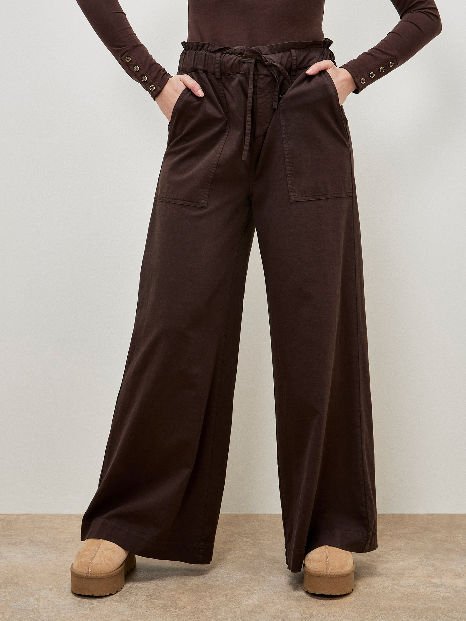 Mayoral Long Trouser pant with paper bag waist