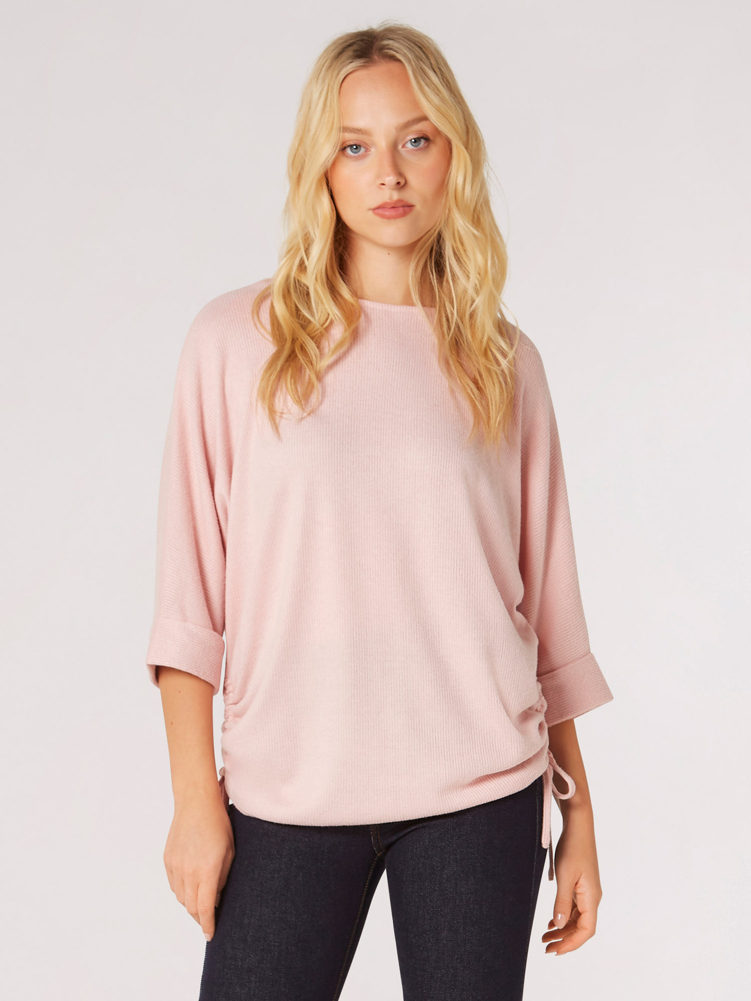 pink batwing top