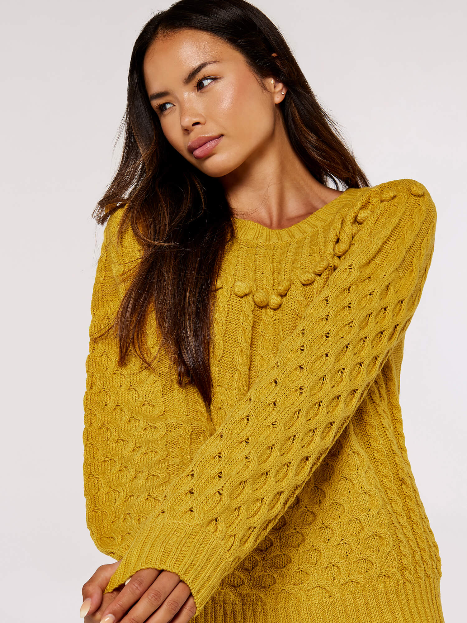 Pom pom heart sweater hot sale
