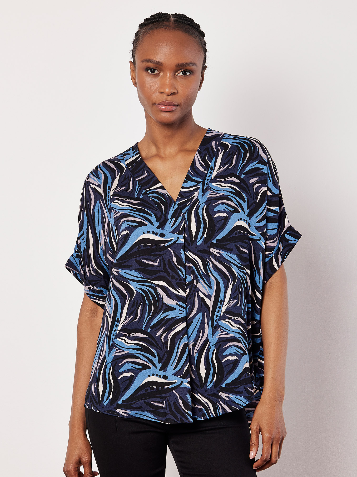Abstract Split Blouse