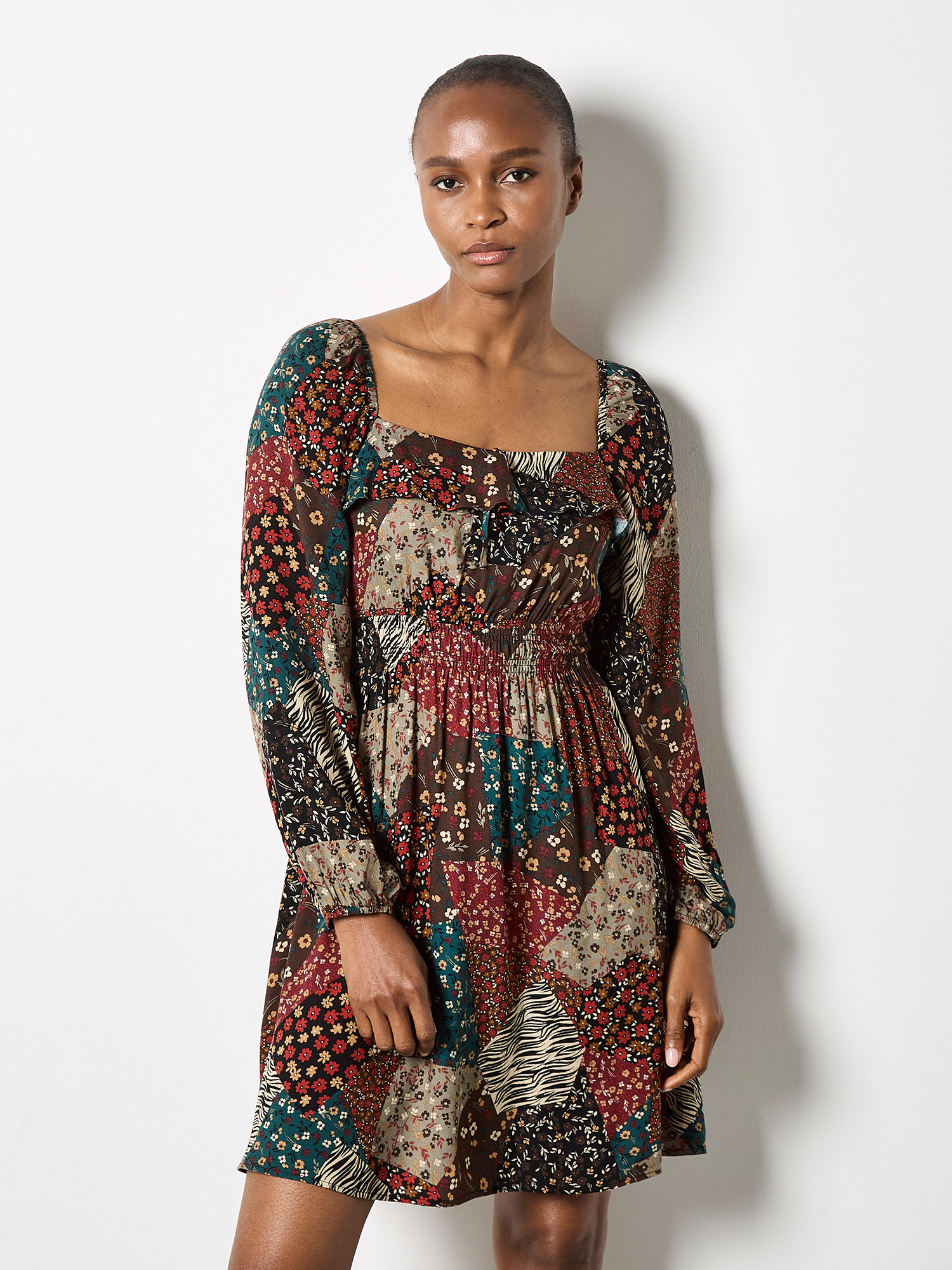 chinese dress ladies Pop Floral Hippie Dress S-L  OMNIA