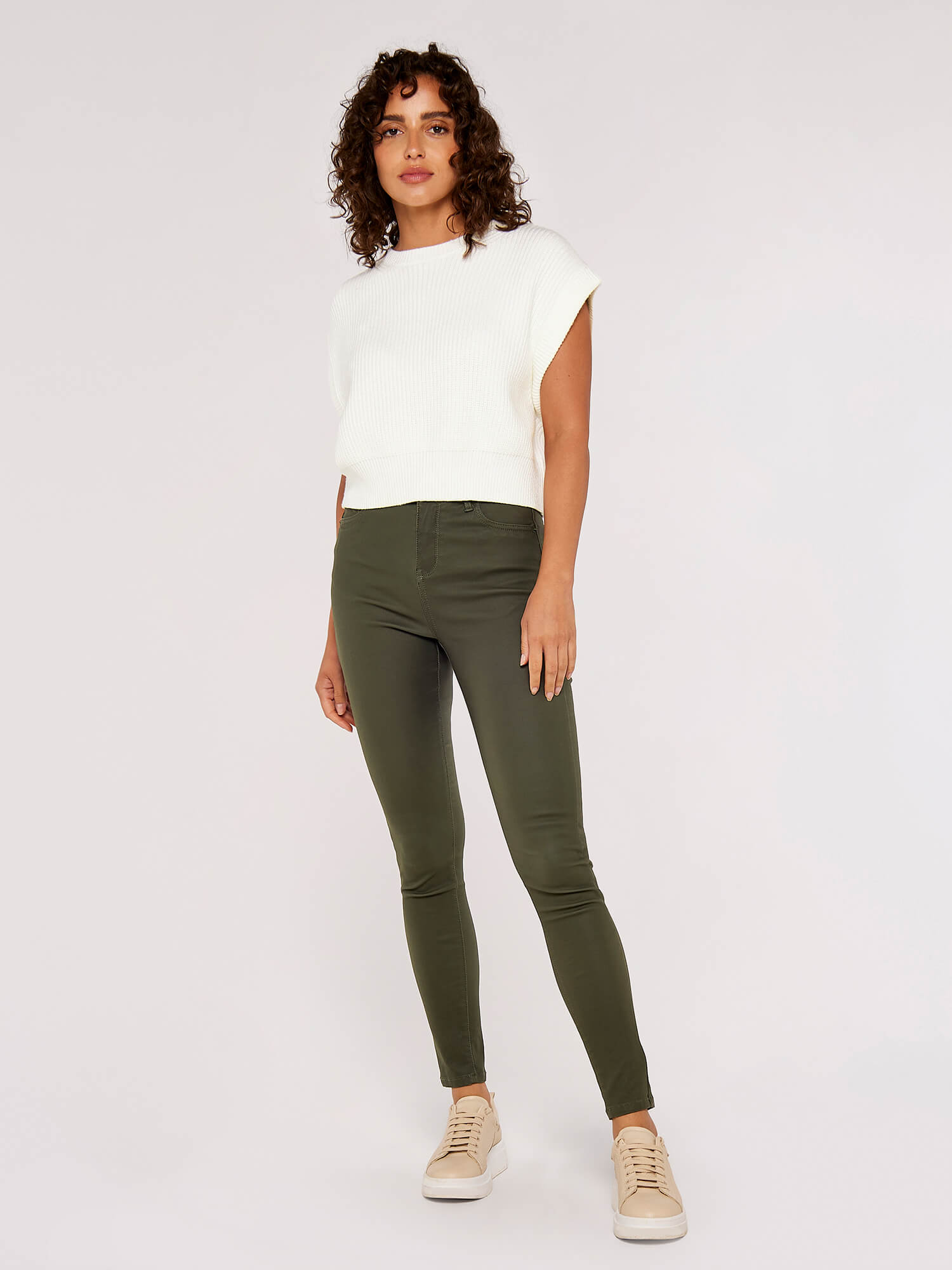 Sienna Coated Skinny Jeans | Apricot Clothing