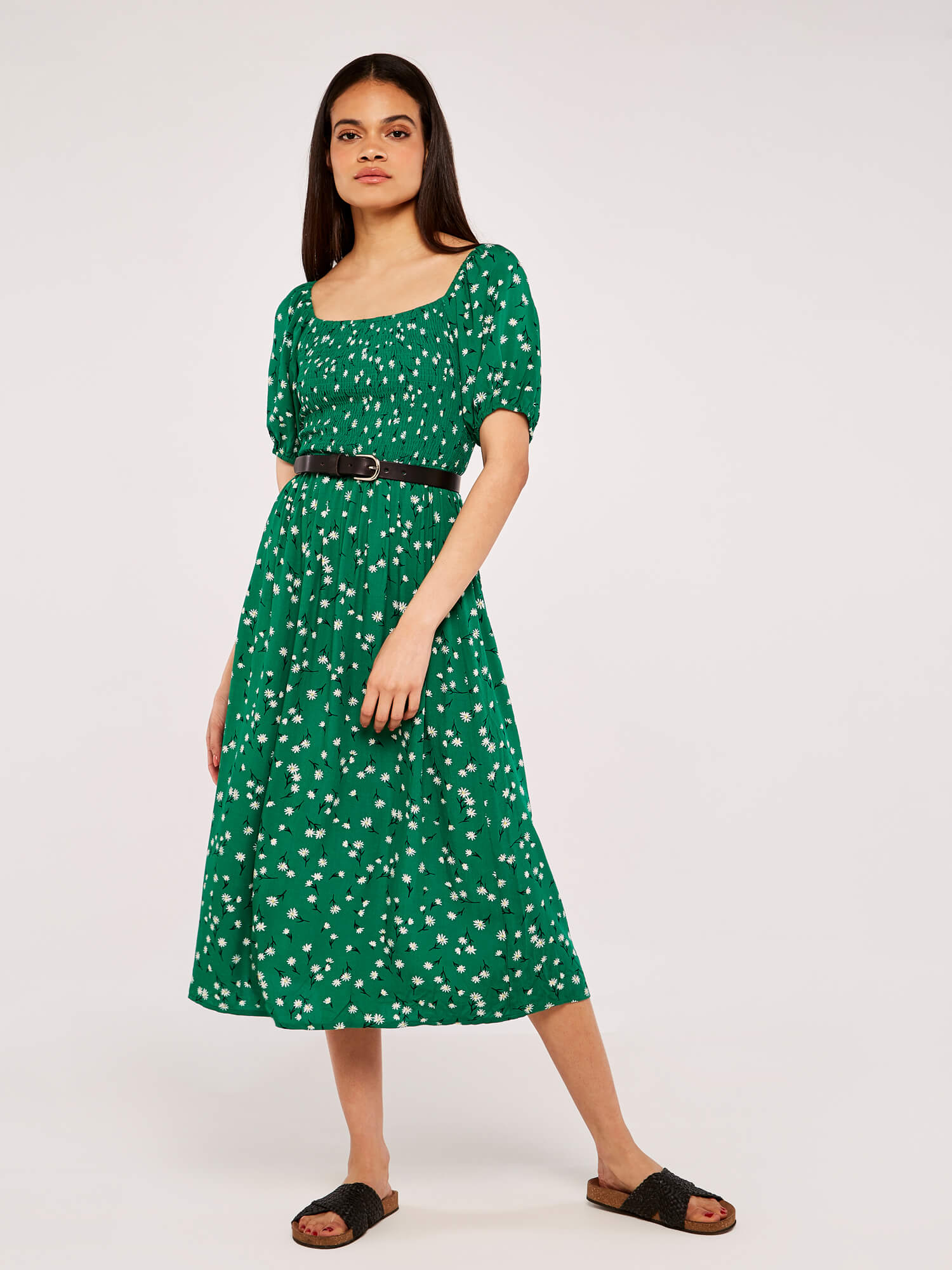 Floral Puff Sleeve Dress | Apricot Clothing